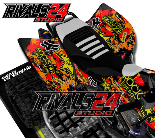 Honda TRX 450R 450ER graphics kit 2004 2005 2006 to 2014 decals