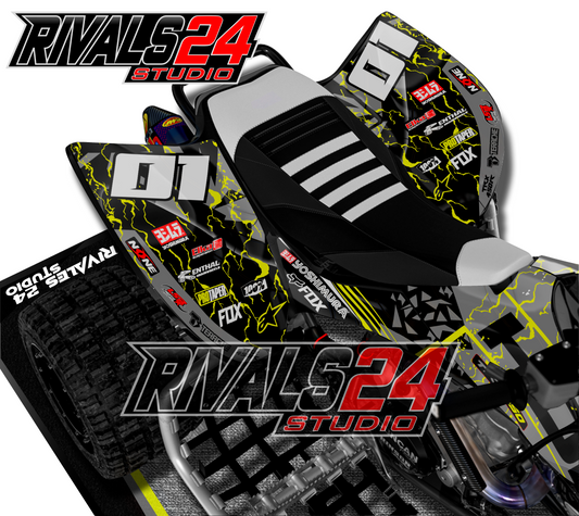 Honda TRX 450R 450ER graphics kit 2004 2005 2006 to 2014 decals