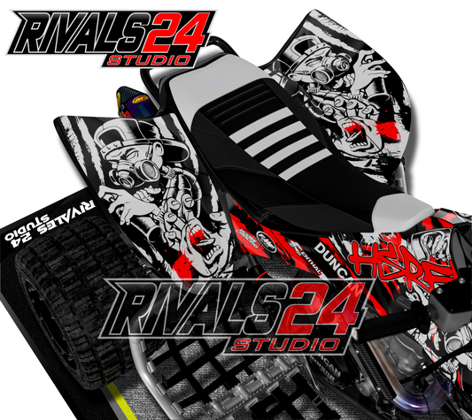 Honda TRX 450R 450ER graphics kit 2004 2005 2006 to 2014 decals