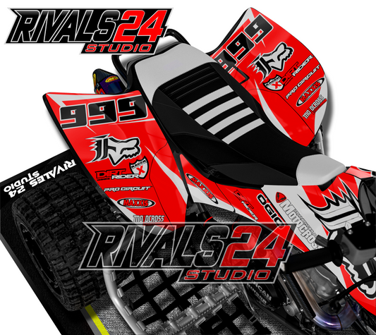Honda TRX 450R 450ER graphics kit 2004 2005 2006 to 2014 decals
