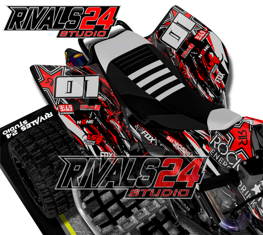 Honda TRX 450R 450ER graphics kit 2004 2005 2006 to 2014 decals
