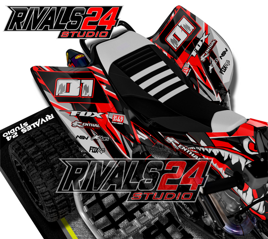 Honda TRX 450R 450ER graphics kit 2004 2005 2006 to 2014 decals