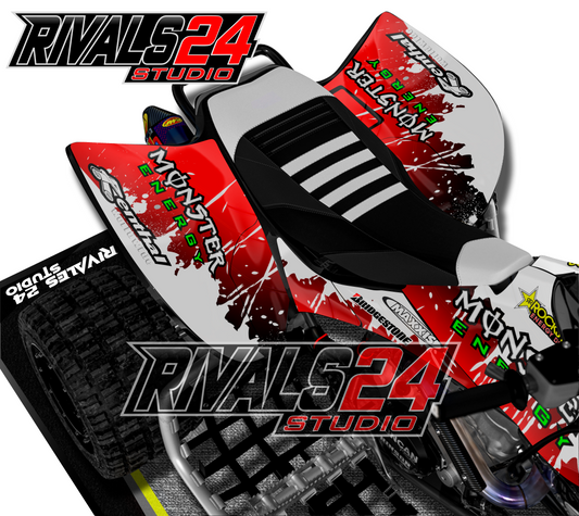 Honda TRX 450R 450ER graphics kit 2004 2005 2006 to 2014 decals