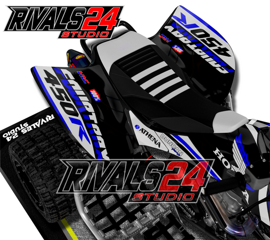 Honda TRX 450R 450ER graphics kit 2004 2005 2006 to 2014 decals