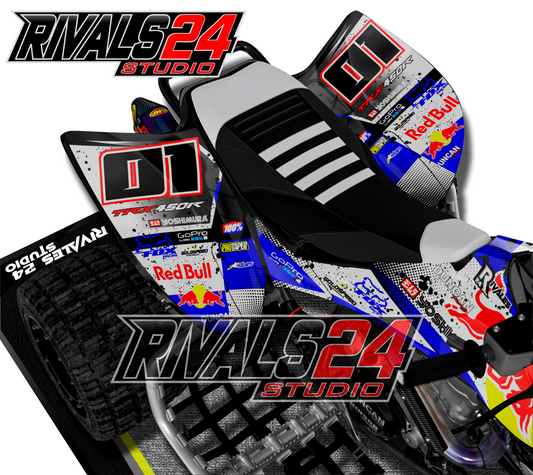 Honda TRX 450R 450ER graphics kit 2004 2005 2006 to 2014 decals