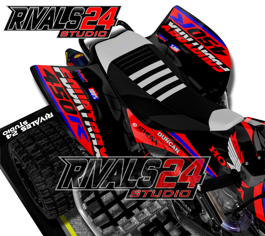 Honda TRX 450R 450ER graphics kit 2004 2005 2006 to 2014 decals