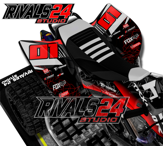 Honda TRX 450R 450ER graphics kit 2004 2005 2006 to 2014 decals