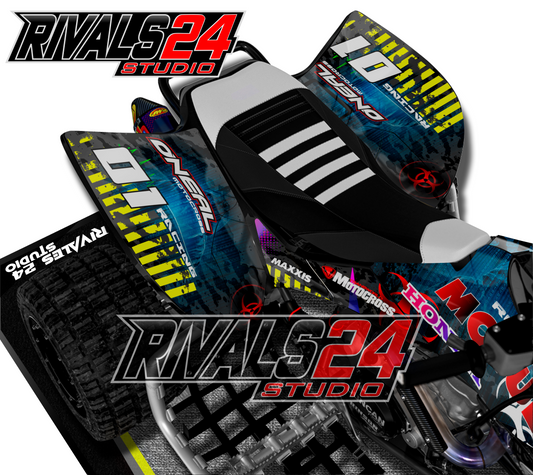 Honda TRX 450R 450ER graphics kit 2004 2005 2006 to 2014 decals