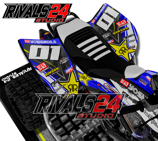 Honda TRX 450R 450ER graphics kit 2004 2005 2006 to 2014 decals
