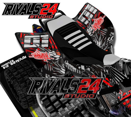 Honda TRX 450R 450ER graphics kit 2004 2005 2006 to 2014 decals