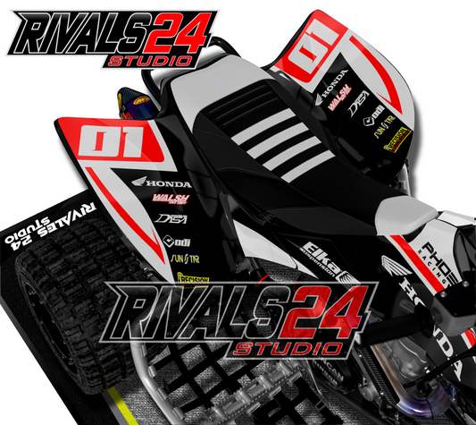 Honda TRX 450R 450ER graphics kit 2004 2005 2006 to 2014 decals
