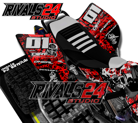 Honda TRX 450R 450ER graphics kit 2004 2005 2006 to 2014 decals