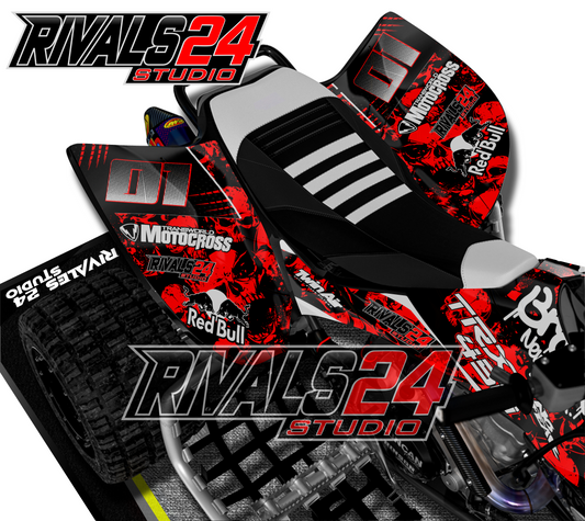 Honda TRX 450R 450ER graphics kit 2004 2005 2006 to 2014 decals