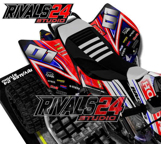 Honda TRX 450R 450ER graphics kit 2004 2005 2006 to 2014 decals