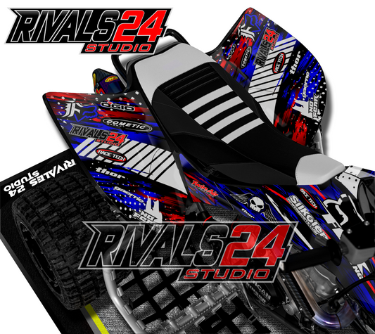 Honda TRX 450R 450ER graphics kit 2004 2005 2006 to 2014 decals