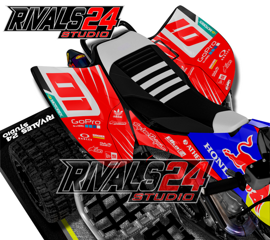 Honda TRX 450R 450ER graphics kit 2004 2005 2006 to 2014 decals