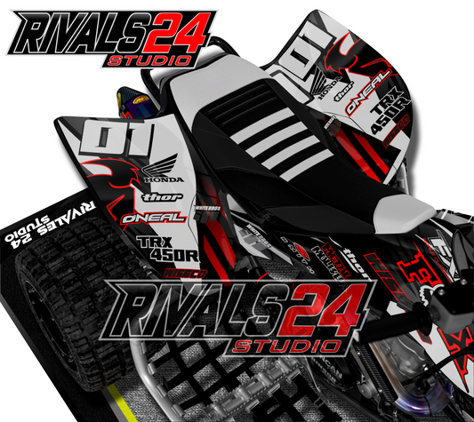 Honda TRX 450R 450ER graphics kit 2004 2005 2006 to 2014 decals