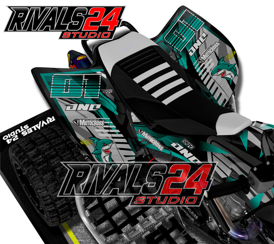 Honda TRX 450R 450ER graphics kit 2004 2005 2006 to 2014 decals
