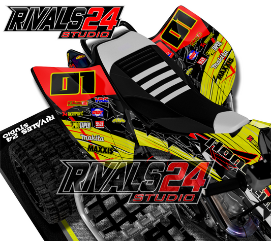 Honda TRX 450R 450ER graphics kit 2004 2005 2006 to 2014 decals
