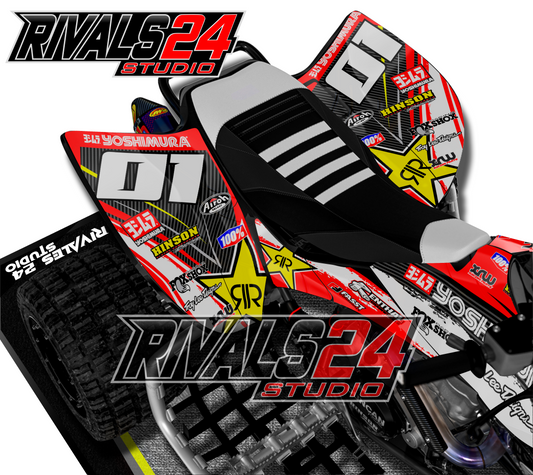 Honda TRX 450R 450ER graphics kit 2004 2005 2006 to 2014 decals