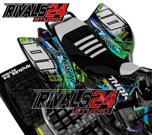 Honda TRX 450R 450ER graphics kit 2004 2005 2006 to 2014 decals