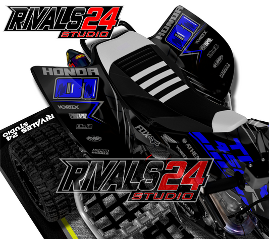 Honda TRX 450R 450ER graphics kit 2004 2005 2006 to 2014 decals