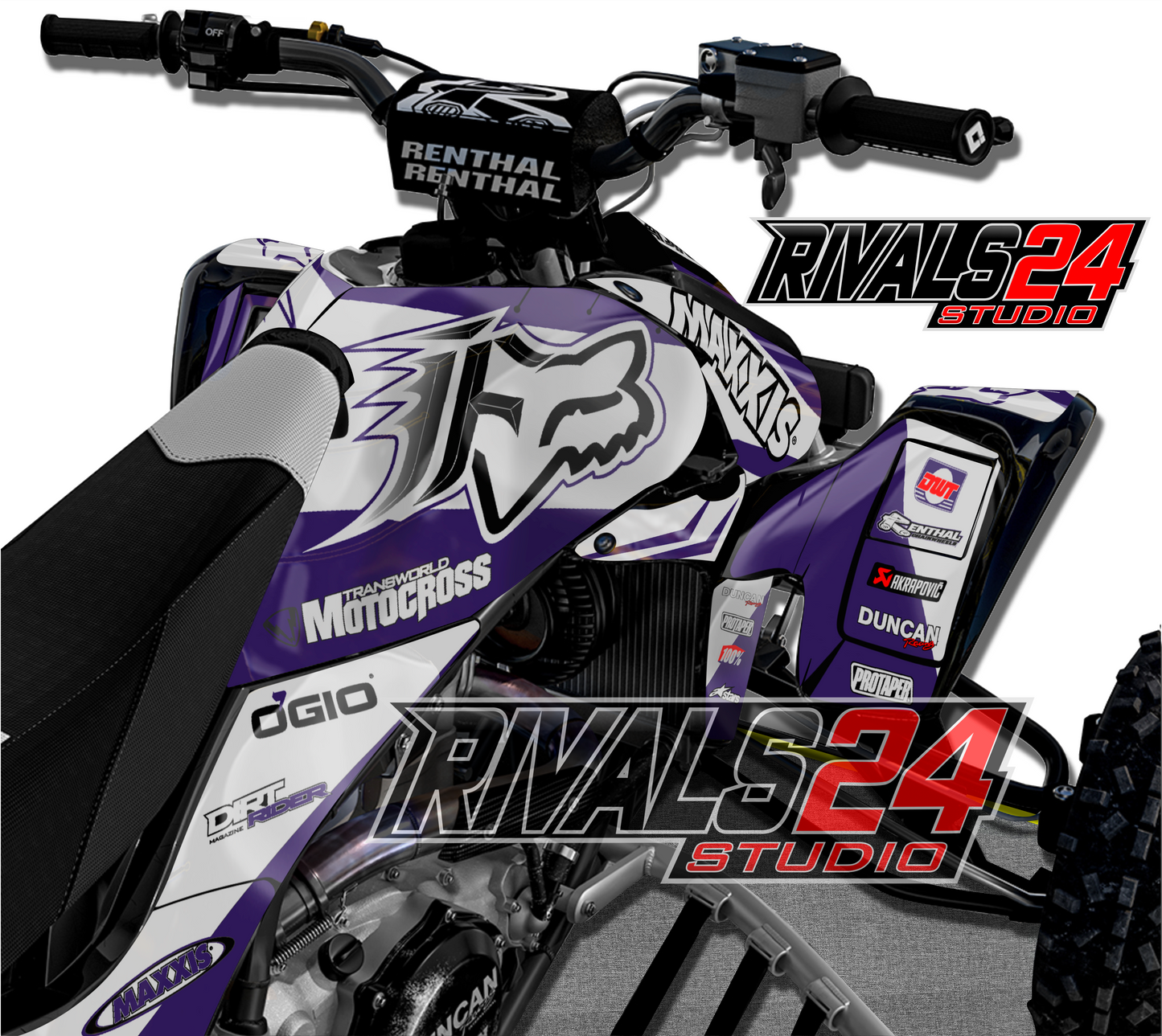 Honda TRX 450R 450ER graphics kit 2004 2005 2006 to 2014 decals