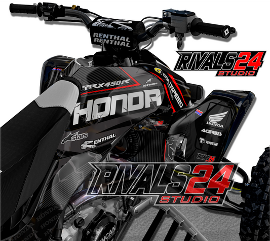 Honda TRX 450R 450ER graphics kit 2004 2005 2006 to 2014 decals
