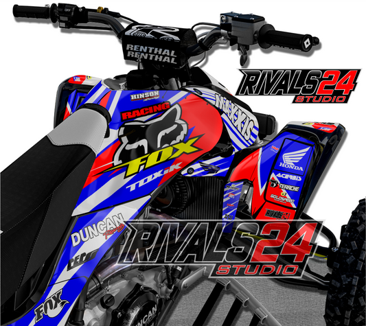Honda TRX 450R 450ER graphics kit 2004 2005 2006 to 2014 decals