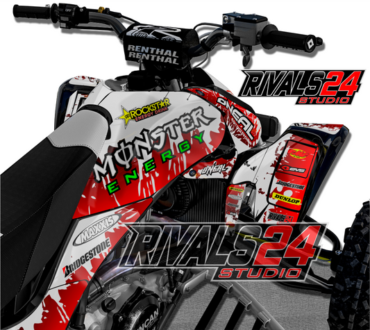 Honda TRX 450R 450ER graphics kit 2004 2005 2006 to 2014 decals