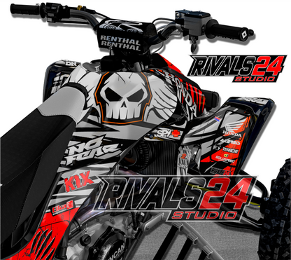 Honda TRX 450R 450ER graphics kit 2004 2005 2006 to 2014 decals