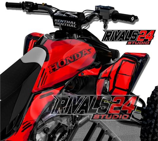Honda TRX 450R 450ER graphics kit 2004 2005 2006 to 2014 decals