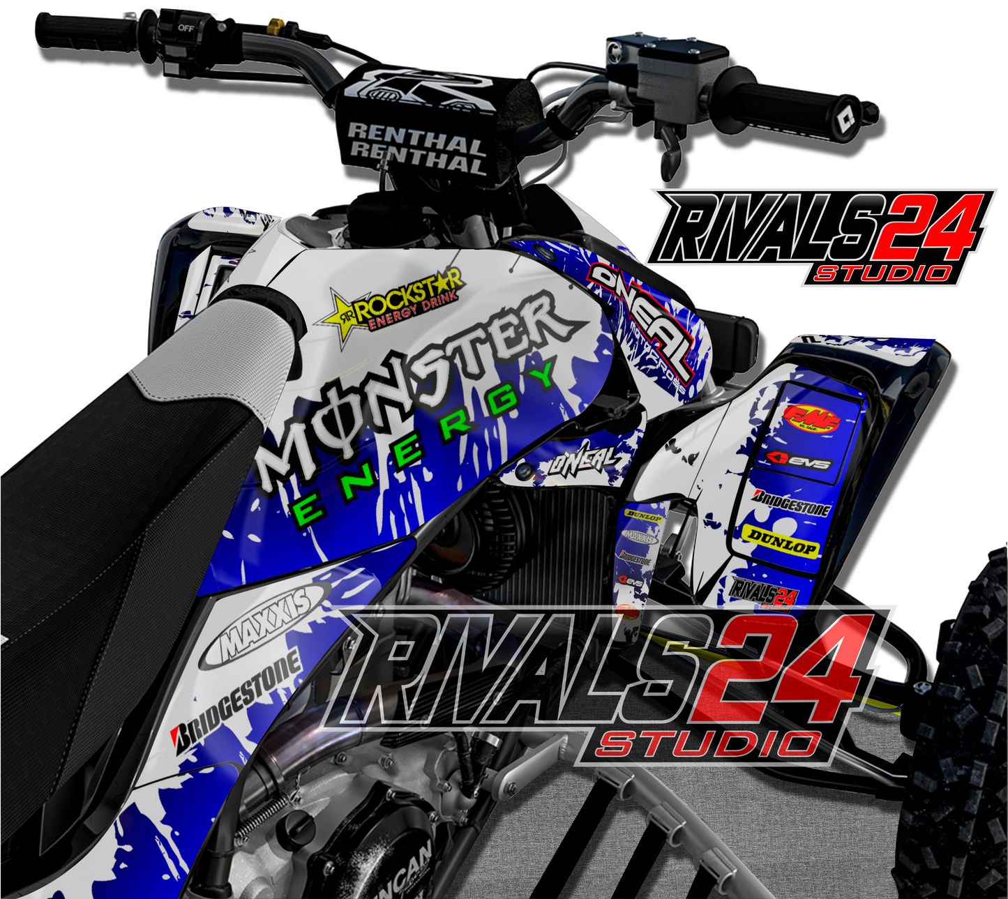 Honda TRX 450R 450ER graphics kit 2004 2005 2006 to 2014 decals