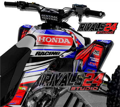 Honda TRX 450R 450ER graphics kit 2004 2005 2006 to 2014 decals