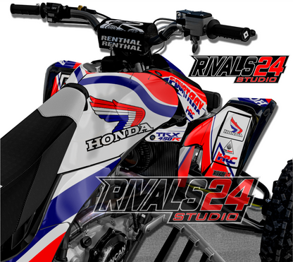 Honda TRX 450R 450ER graphics kit 2004 2005 2006 to 2014 decals