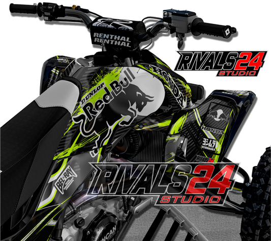Honda TRX 450R 450ER graphics kit 2004 2005 2006 to 2014 decals