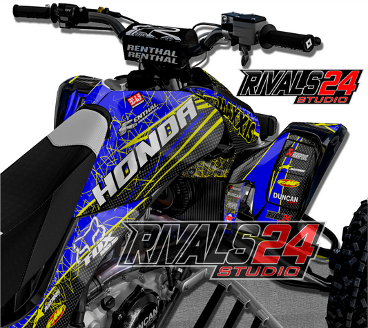 Honda TRX 450R 450ER graphics kit 2004 2005 2006 to 2014 decals