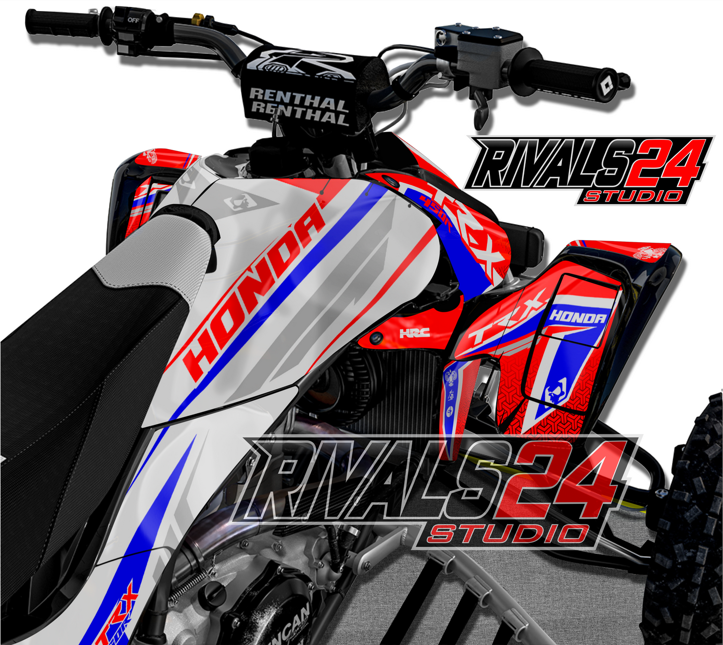 Honda TRX 450R 450ER graphics kit 2004 2005 2006 to 2014 decals