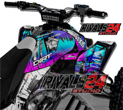 Honda TRX 450R 450ER graphics kit 2004 2005 2006 to 2014 decals