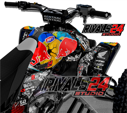 Honda TRX 450R 450ER graphics kit 2004 2005 2006 to 2014 decals