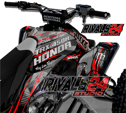 Honda TRX 450R 450ER graphics kit 2004 2005 2006 to 2014 decals