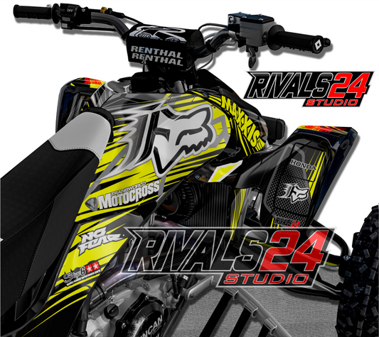 Honda TRX 450R 450ER graphics kit 2004 2005 2006 to 2014 decals