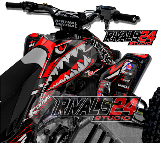 Honda TRX 450R 450ER graphics kit 2004 2005 2006 to 2014 decals