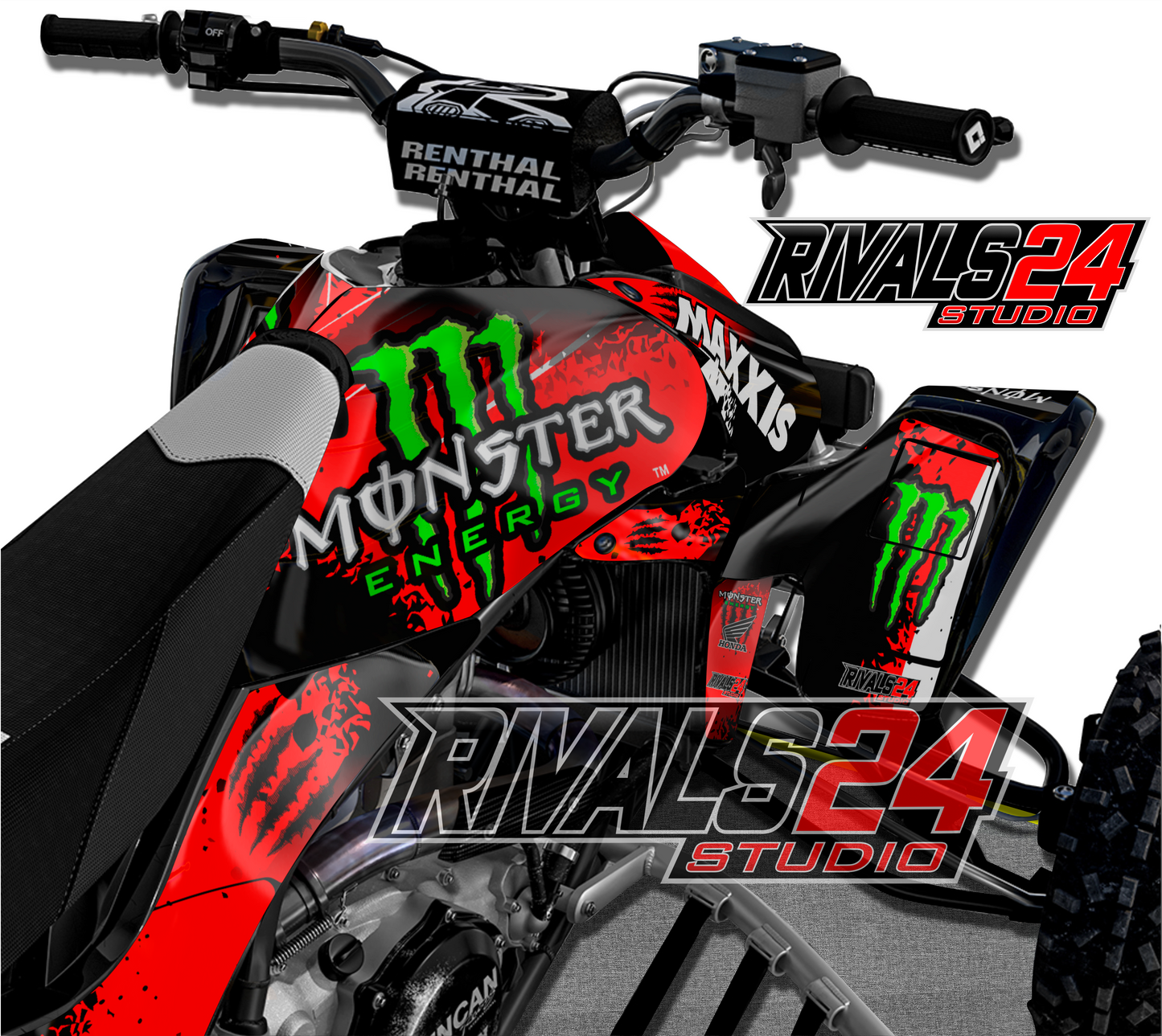 Honda TRX 450R 450ER graphics kit 2004 2005 2006 to 2014 decals