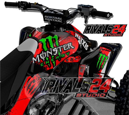 Honda TRX 450R 450ER graphics kit 2004 2005 2006 to 2014 decals