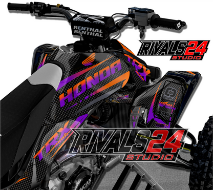 Honda TRX 450R 450ER graphics kit 2004 2005 2006 to 2014 decals