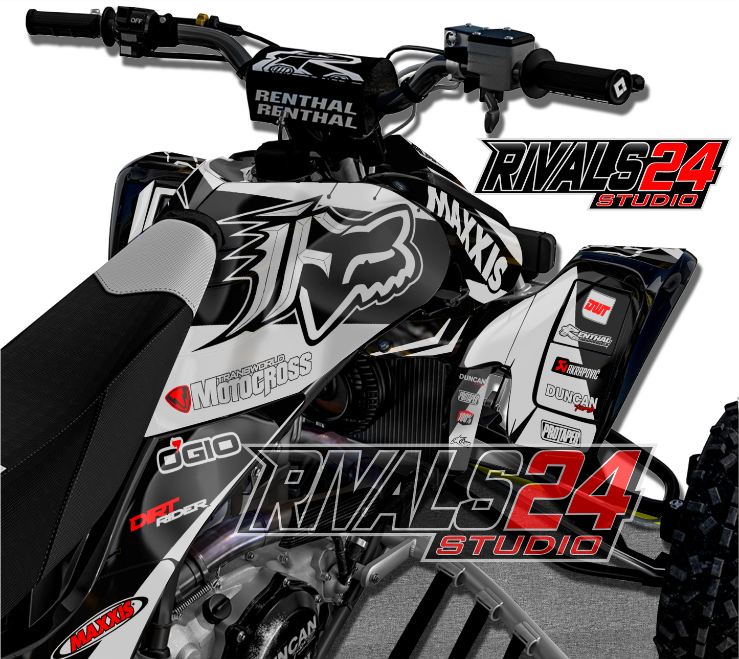 Honda TRX 450R 450ER graphics kit 2004 2005 2006 to 2014 decals