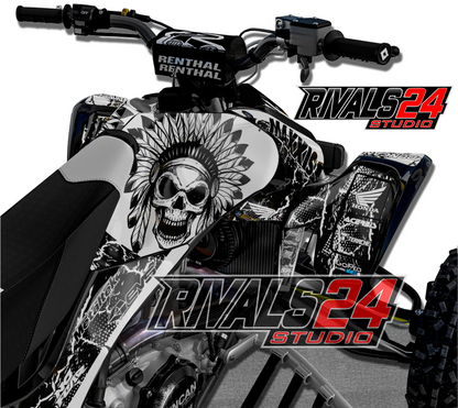 Honda TRX 450R 450ER graphics kit 2004 2005 2006 to 2014 decals
