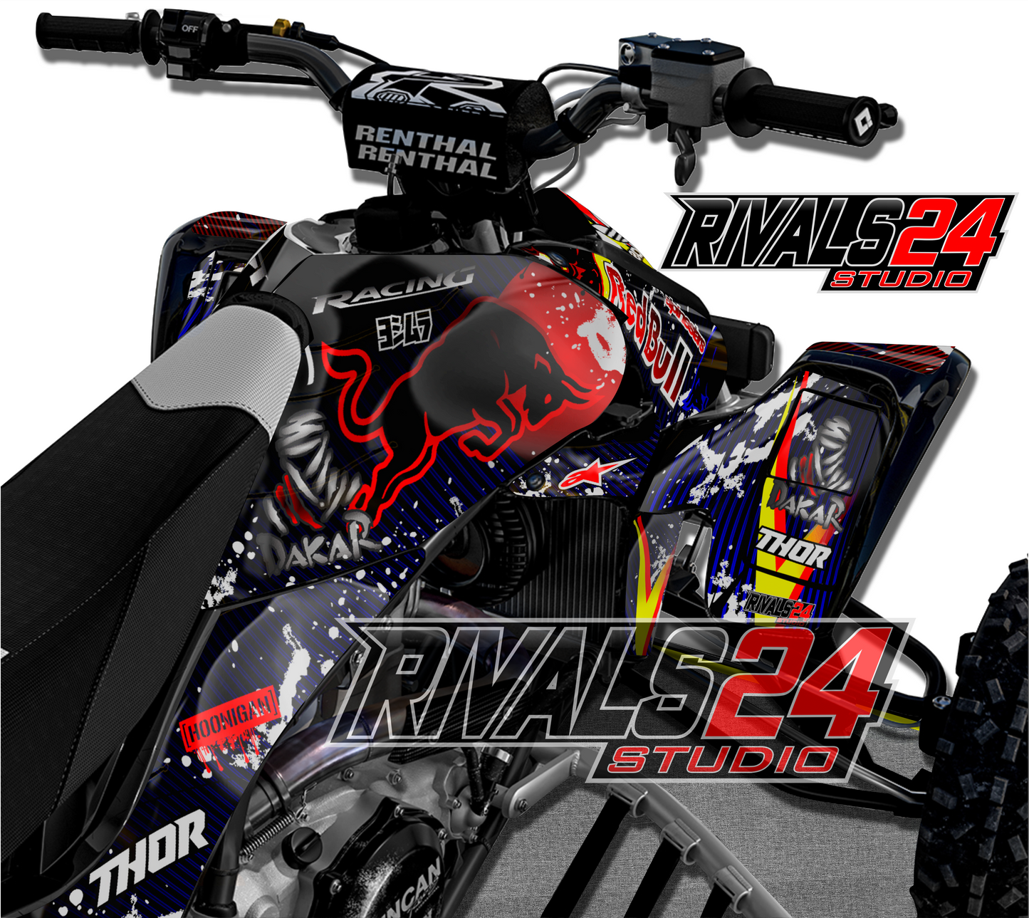 Honda TRX 450R 450ER graphics kit 2004 2005 2006 to 2014 decals