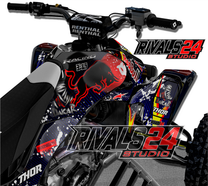 Honda TRX 450R 450ER graphics kit 2004 2005 2006 to 2014 decals